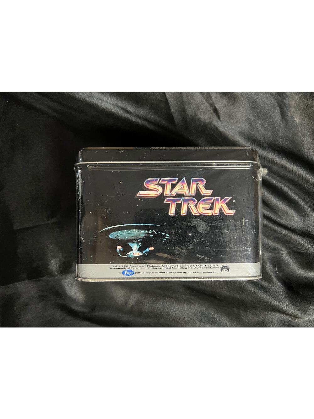 VINTAGE RARE 1991 Impel "STAR TREK" Metal Collector Tin - MINT - UNOPENED